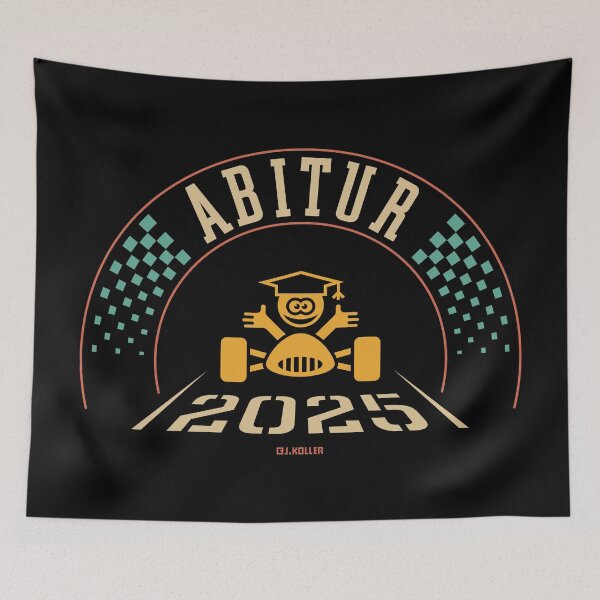 Item preview, Abitur 2025 (high school graduate / Abitur / university entrance qualification / finish line / 4C) designed and sold by Roderix.