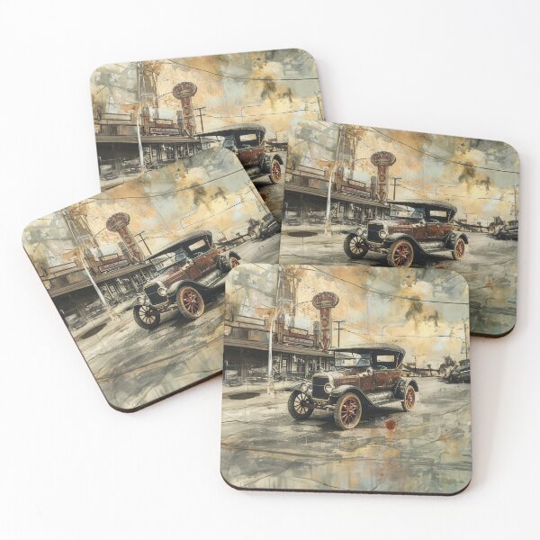 Item preview, Retro Car 22 designed and sold by Made-by-Gus.