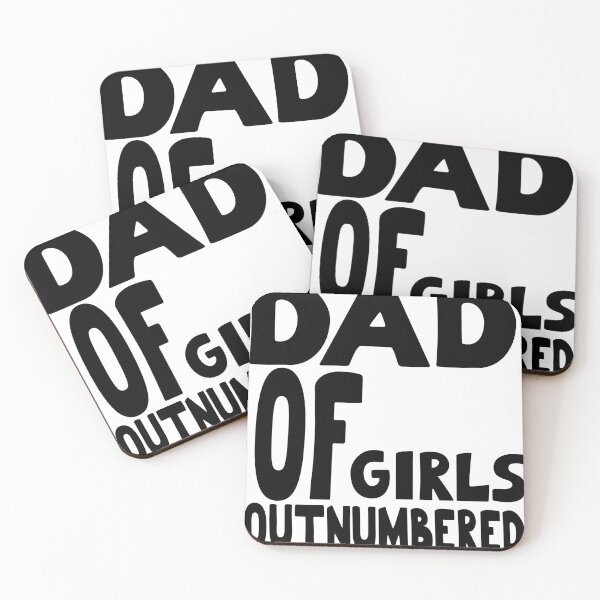 Item preview, MENS FATHER'S DAY GIFT FROM DAUGHTERS DAD OF GIRLS #OUTNUMBERED designed and sold by tiger-king.