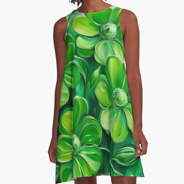 Item preview, Green Flowers on Green designed and sold by BookCovered.