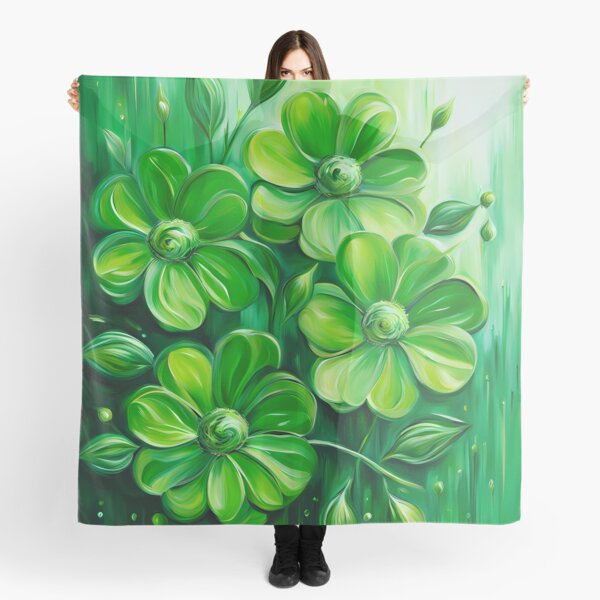Item preview, Green Flowers on Green designed and sold by BookCovered.