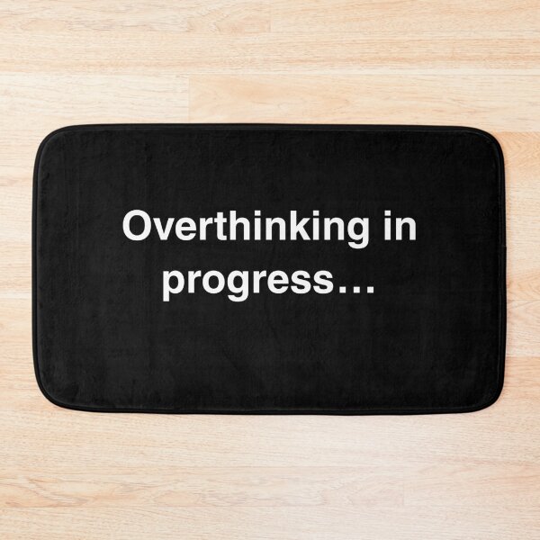 Item preview, Overthinking in Progress – Introvert Humor Shirt designed and sold by Thanat Pattern Studio.