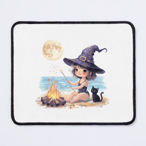 Item preview, Beach Bonfire Witch – Magical Summerween S’mores designed and sold by YumePixel.