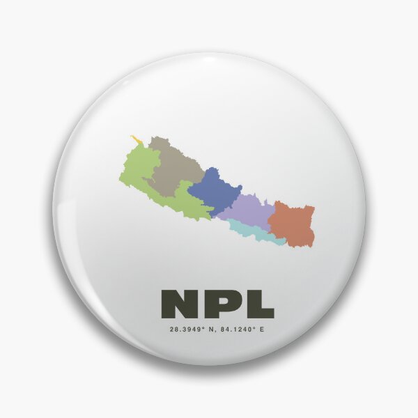 Item preview, Nepal Map - NPL ISO Code Wall  designed and sold by CartoPrints.