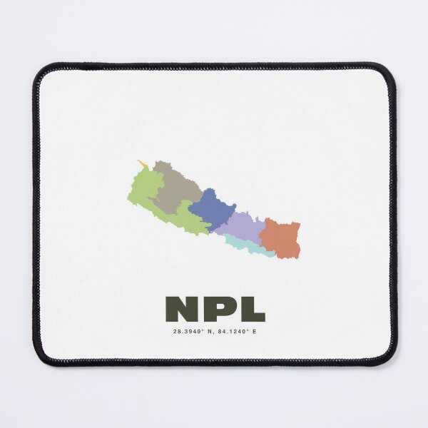 Item preview, Nepal Map - NPL ISO Code Wall  designed and sold by CartoPrints.
