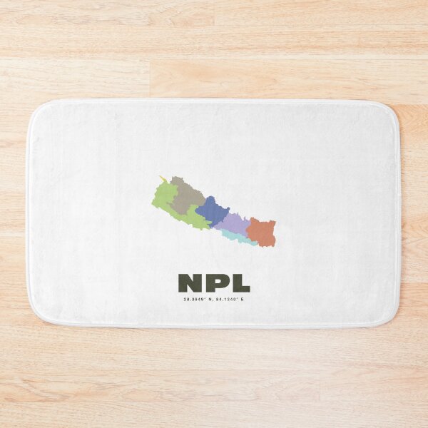 Item preview, Nepal Map - NPL ISO Code Wall designed and sold by CartoPrints.
