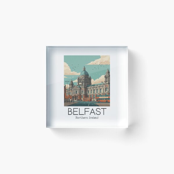 Item preview, A Vintage Illustration of Belfast - Northern Ireland  designed and sold by GoodOldVintage.