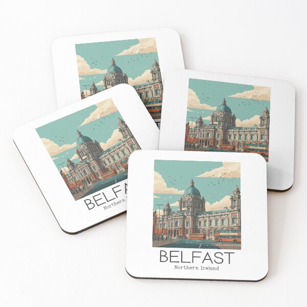Item preview, A Vintage Illustration of Belfast - Northern Ireland  designed and sold by GoodOldVintage.