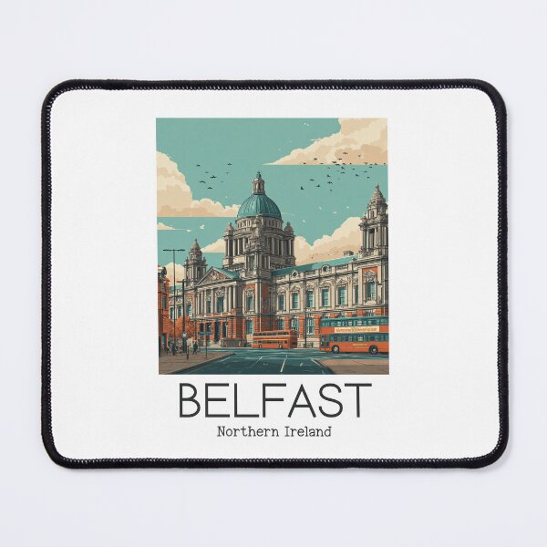 Item preview, A Vintage Illustration of Belfast - Northern Ireland  designed and sold by GoodOldVintage.