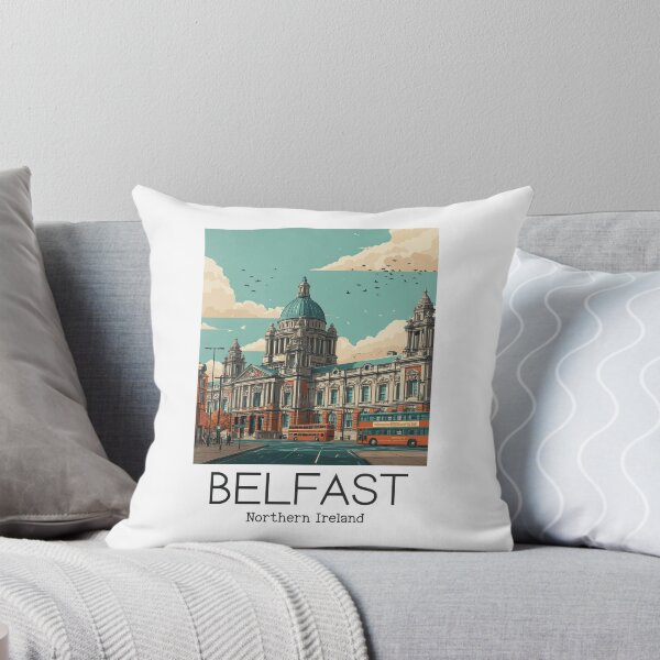 Item preview, A Vintage Illustration of Belfast - Northern Ireland  designed and sold by GoodOldVintage.