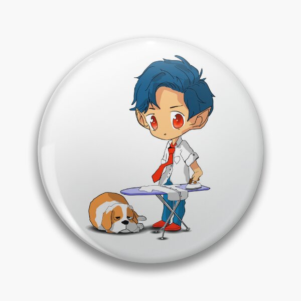 Item preview, Chibi boy ironing designed and sold by adastra3D.