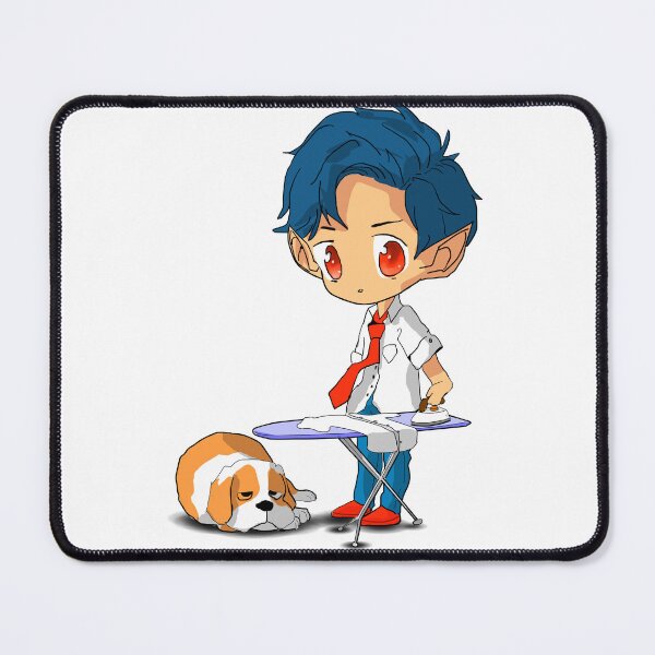 Item preview, Chibi boy ironing designed and sold by adastra3D.