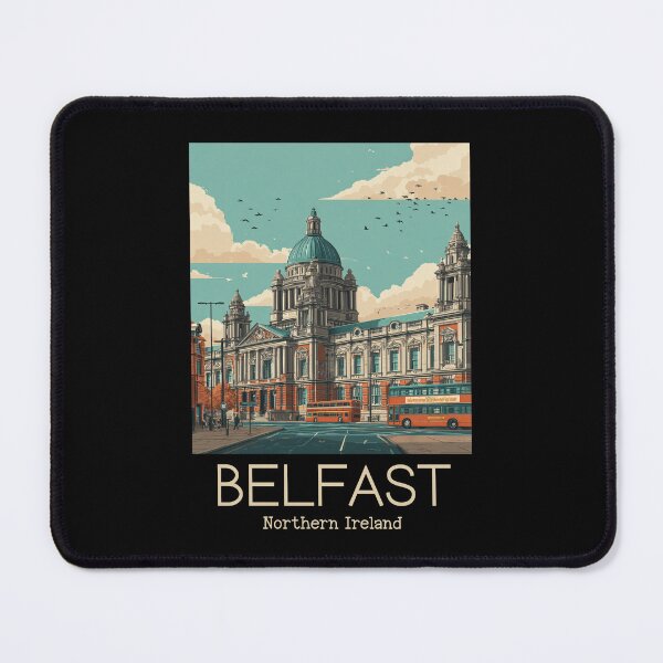 Item preview, A Vintage Illustration of Belfast - Northern Ireland  designed and sold by GoodOldVintage.