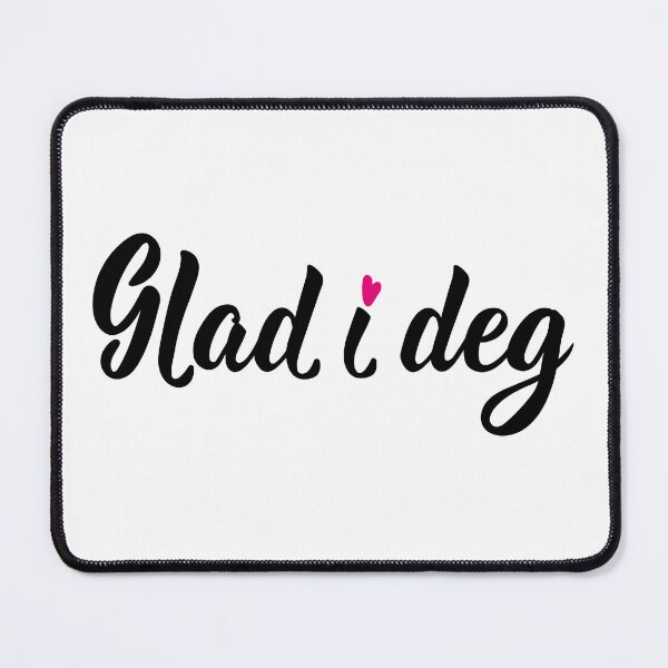 Item preview, Glad i deg. Happy in you  - Norwegian text. Lettering. designed and sold by pidzam4e.
