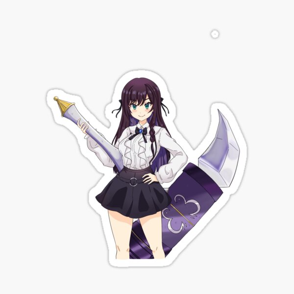 Item preview, Alina Clover | I May Be A Guild Receptionist Sticker/Magnet designed and sold by cassyloulou.