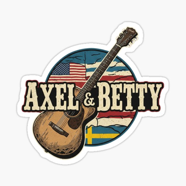 Item preview, Axel & Betty Swedish/American Guitar Logo designed and sold by AxelandBetty.