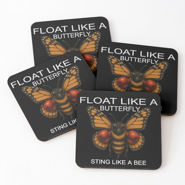 Item preview, Butterfly Bee Boxer Quote Art designed and sold by Promptwear.0.