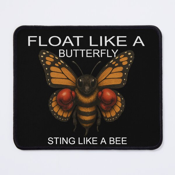 Item preview, Butterfly Bee Boxer Quote Art designed and sold by Promptwear.0.