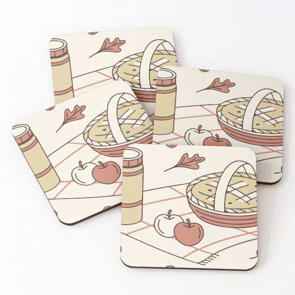 Item preview, Illustration of a Picnic Setup with Autumn Themed Elements designed and sold by Creative88Art.