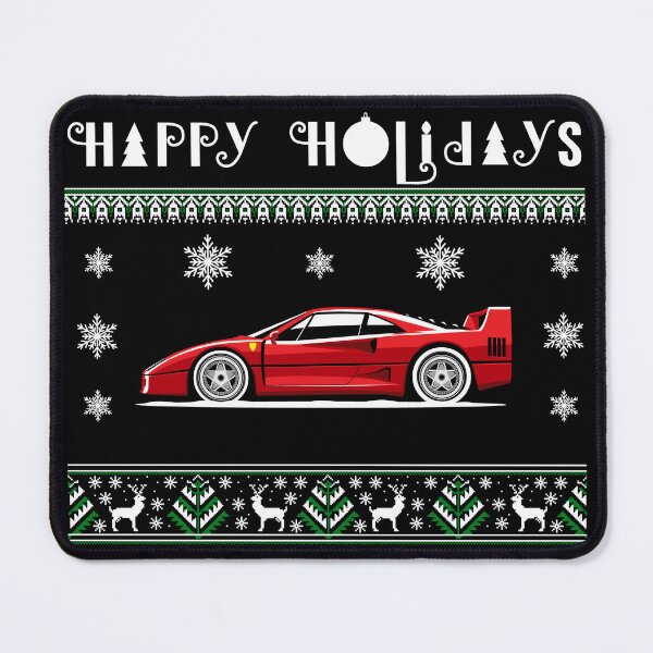 Item preview, Ugly Christmas Sweater Design F40 80s Turbocharged Happy Holidays designed and sold by Rifart Shop.