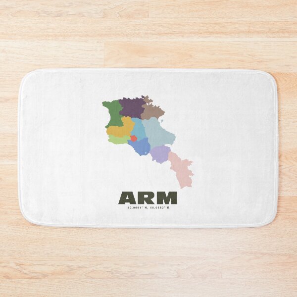 Item preview, Armenia Map - ARM ISO Code Wall Art designed and sold by CartoPrints.