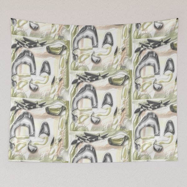 Item preview, Tri Colour Paint Plastered abstract designed and sold by SmashingDeals.
