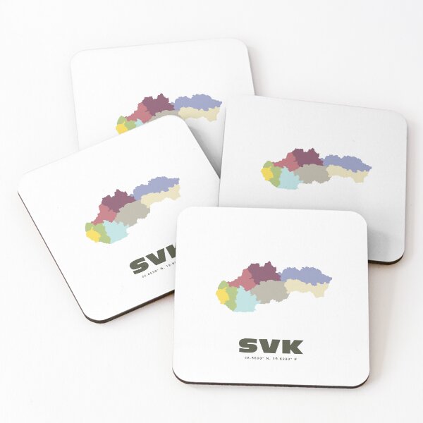 Item preview, Slovakia Map - SVK ISO Code Wall Art designed and sold by CartoPrints.
