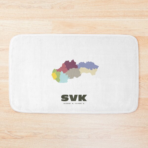 Item preview, Slovakia Map - SVK ISO Code Wall Art designed and sold by CartoPrints.