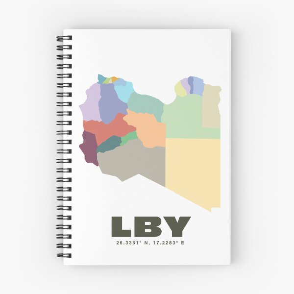 Item preview, Libya Map - LBY ISO Code Wall Art designed and sold by CartoPrints.