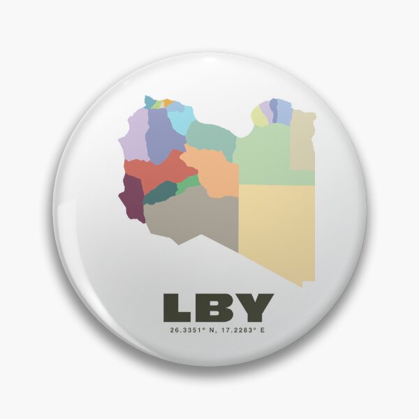 Item preview, Libya Map - LBY ISO Code Wall Art designed and sold by CartoPrints.