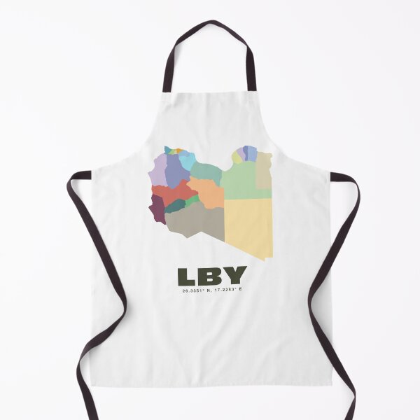 Item preview, Libya Map - LBY ISO Code Wall Art designed and sold by CartoPrints.