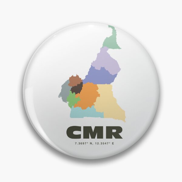 Item preview, Cameroon Map - CMR ISO Code Wall Art designed and sold by CartoPrints.