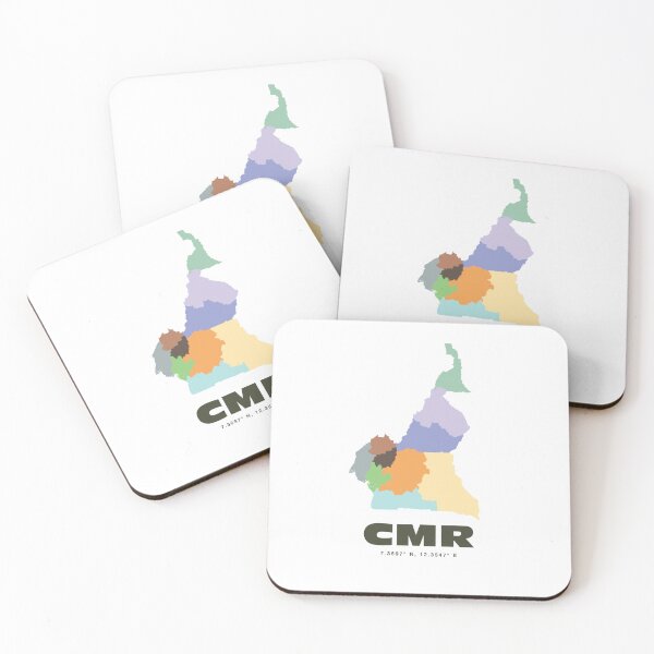 Item preview, Cameroon Map - CMR ISO Code Wall Art designed and sold by CartoPrints.