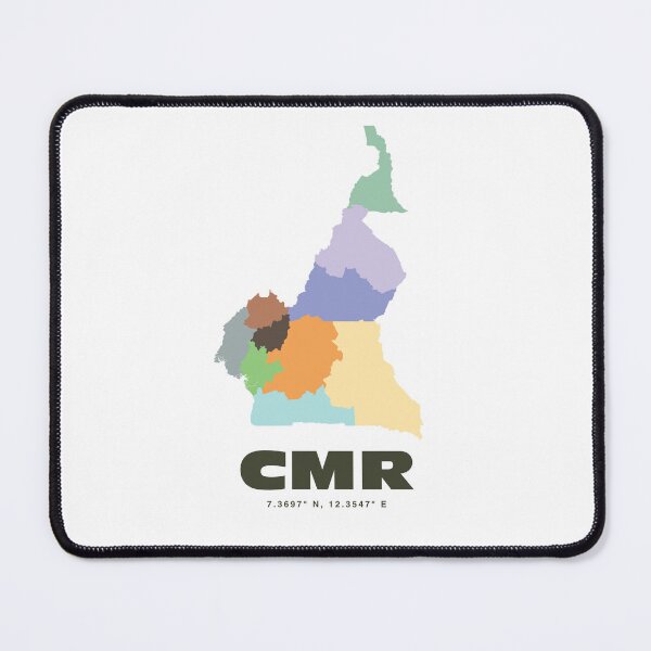 Item preview, Cameroon Map - CMR ISO Code Wall Art designed and sold by CartoPrints.