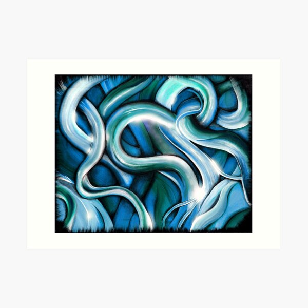Cool Abstract #4 by Angieclementine Art Print