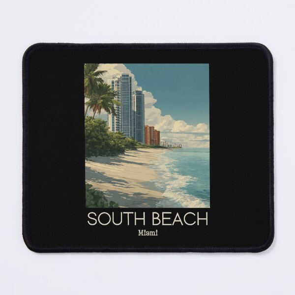 Item preview, A Vintage Illustration of South Beach - Miami - Florida designed and sold by GoodOldVintage.