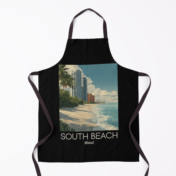 Item preview, A Vintage Illustration of South Beach - Miami - Florida designed and sold by GoodOldVintage.