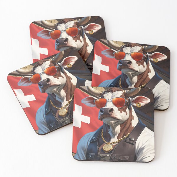 Item preview, Too Swiss to Handle - Swiss Cow with Flag Design designed and sold by LaLi-Designs.