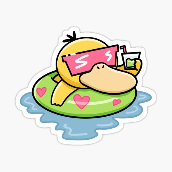 Vista previa del artículo con la obra «Vibraciones de verano de Psýduck», diseñado y vendido por CJsSadHammock.