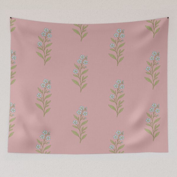 Item preview, Forget-me-not Branch – Botanical Blue Flower Art designed and sold by Planthem.