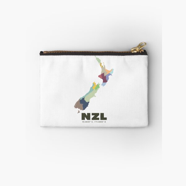 Item preview, New Zealand Map - NZL ISO Code Wall Art designed and sold by CartoPrints.