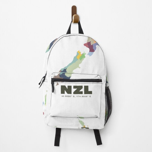 Item preview, New Zealand Map - NZL ISO Code Wall Art designed and sold by CartoPrints.