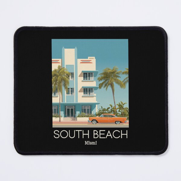 Item preview, A Vintage Illustration of South Beach - Miami - Florida designed and sold by GoodOldVintage.