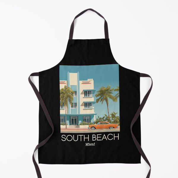 Item preview, A Vintage Illustration of South Beach - Miami - Florida designed and sold by GoodOldVintage.