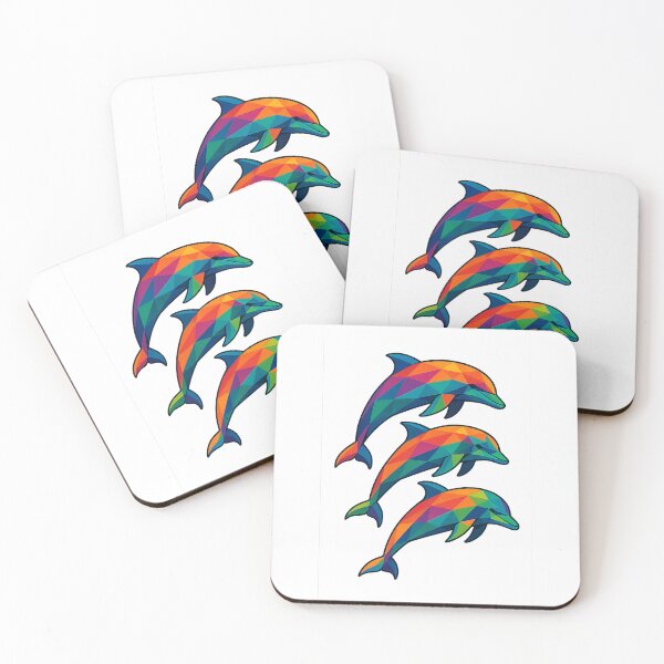 Item preview, Prismatic Dolphin Pod designed and sold by TheWonkyEaselCo.