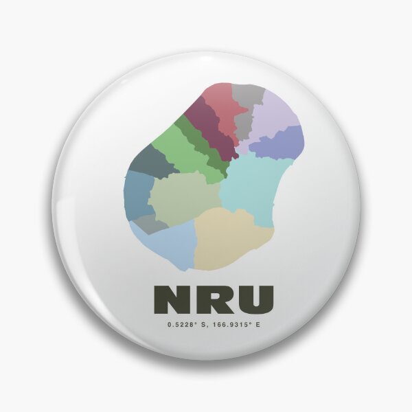 Item preview, Nauru Map - NRU ISO Code Wall Art designed and sold by CartoPrints.