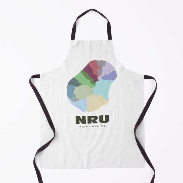 Item preview, Nauru Map - NRU ISO Code Wall Art designed and sold by CartoPrints.