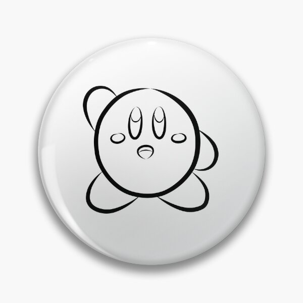 Artikelvorschau, Minimalistische Kirby-Strichzeichnungsskizze – Süßer schwebender Kirby entworfen und verkauft von niftyroom.