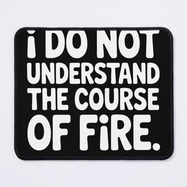 Item preview, Funny Shooting Range Quote I Do Not Understand the Course of Fire designed and sold by AScribbler0.
