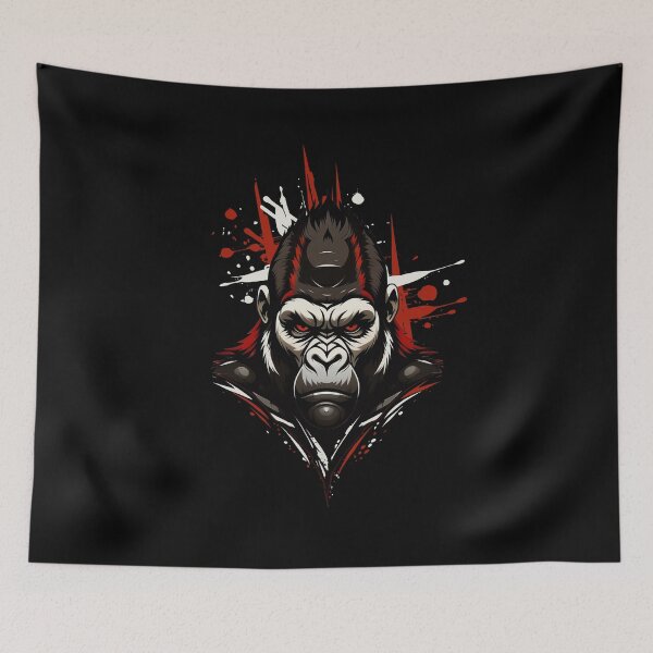 Item preview, Monkey Art - Red designed and sold by StefAnimal.